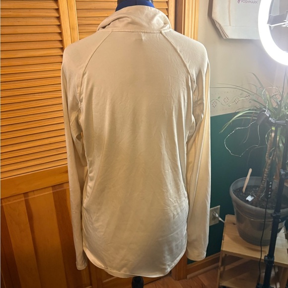 RBX Cream Quarter-Zip Long Sleeve Top - Picture 2 of 3